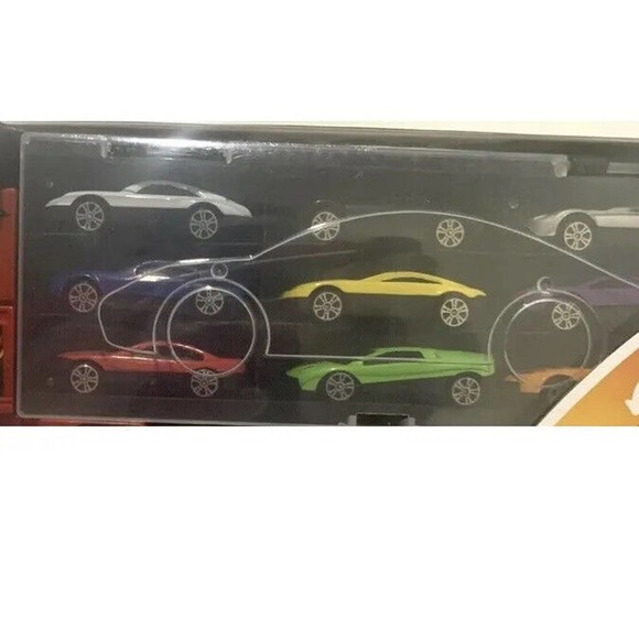 New Play Right 12 Piece Car Carrier Truck Built In Ramp & 9 Cars Ages 4+ - Picture 4 of 10